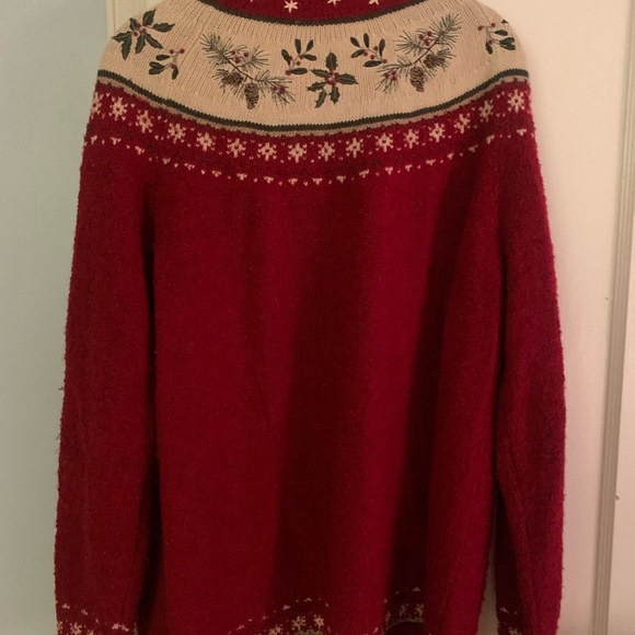 Croft & Barrow Vintage 90s Silk & Wool Blend Grandma Cottage Core Sweater - Picture 6 of 12